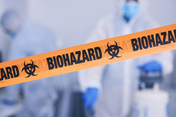 Professional Biohazard Cleanup technician working in Three Rivers, TX